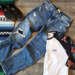 NWT Hudson distressed jeans